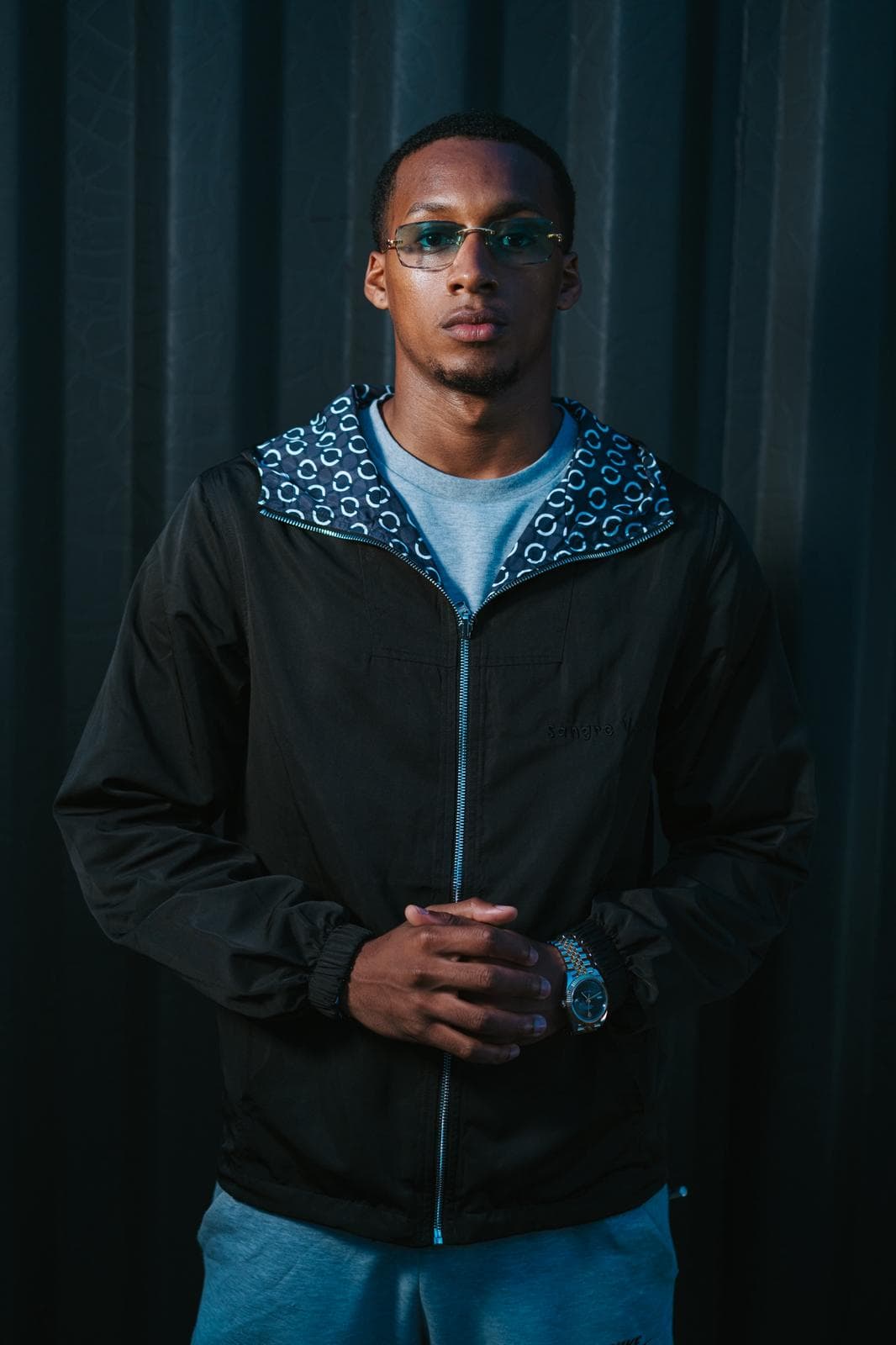 Reversible Double Face Hooded Jacket - Lluvias Print 2