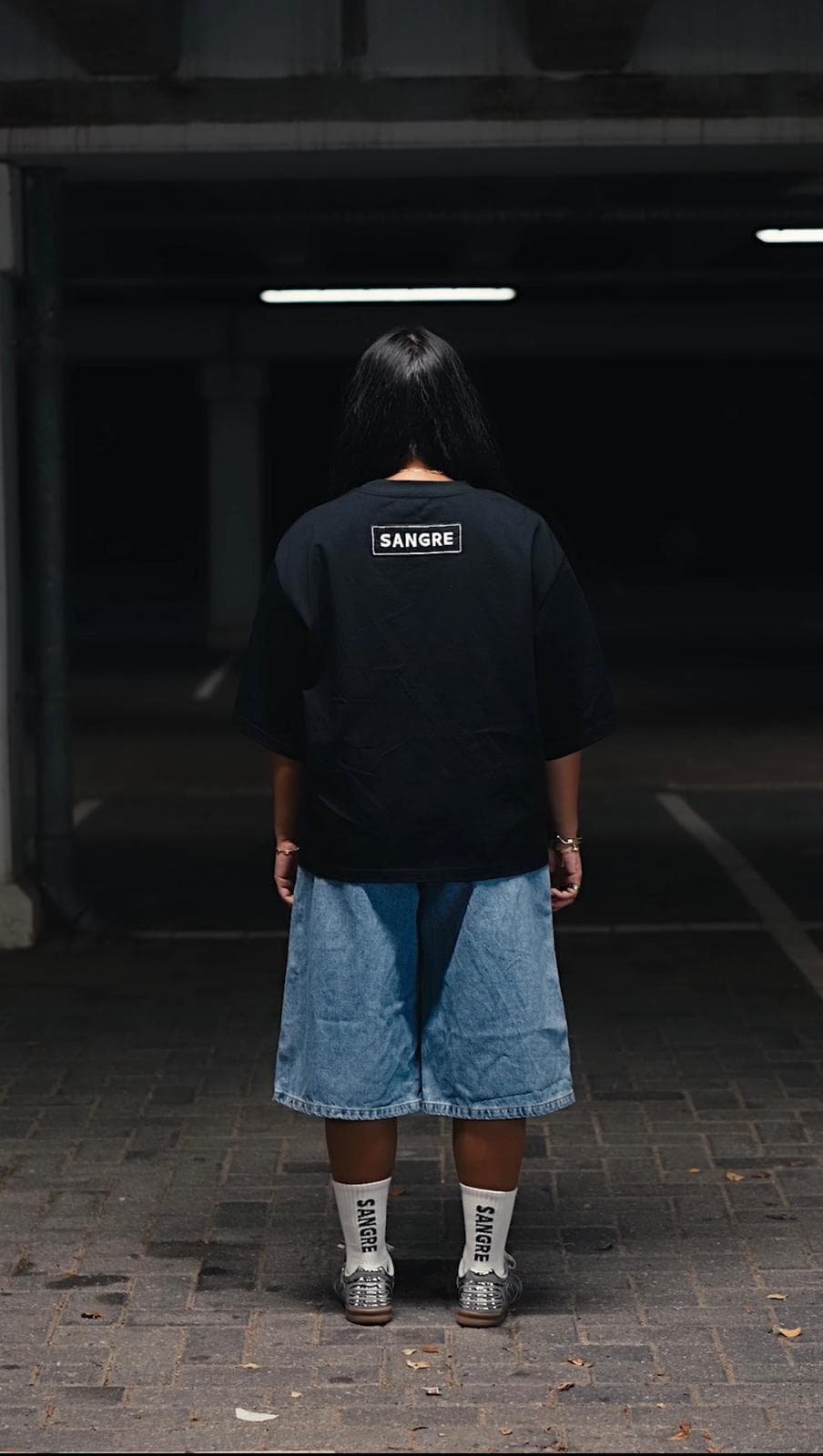 Short-Sleeved Cotton Crewneck - Oscuro 2